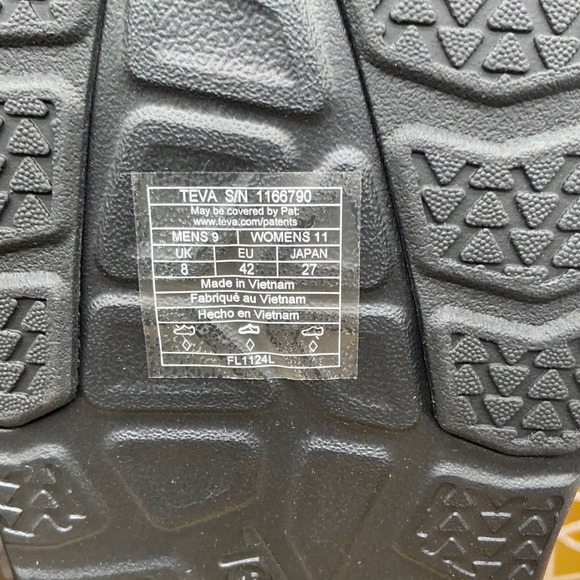 Teva Mens Apretrail Slide Black Ultra Comf Recovery Sandals 1166790 Size 9 main image 0